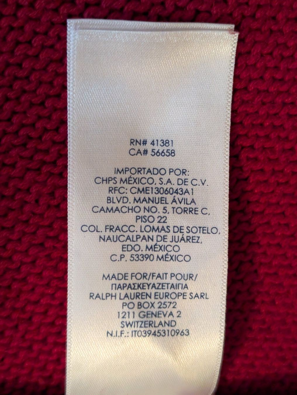 Maglioni & Felpe: Baumwollpullover, dunkelrot, Gr. 56/XL, CHAPS – Usato da Ermatingen venduto da Hanni_und_Nanni 4