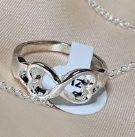 Eleganter Ring Herz, 925 versilbert, Gr. 8