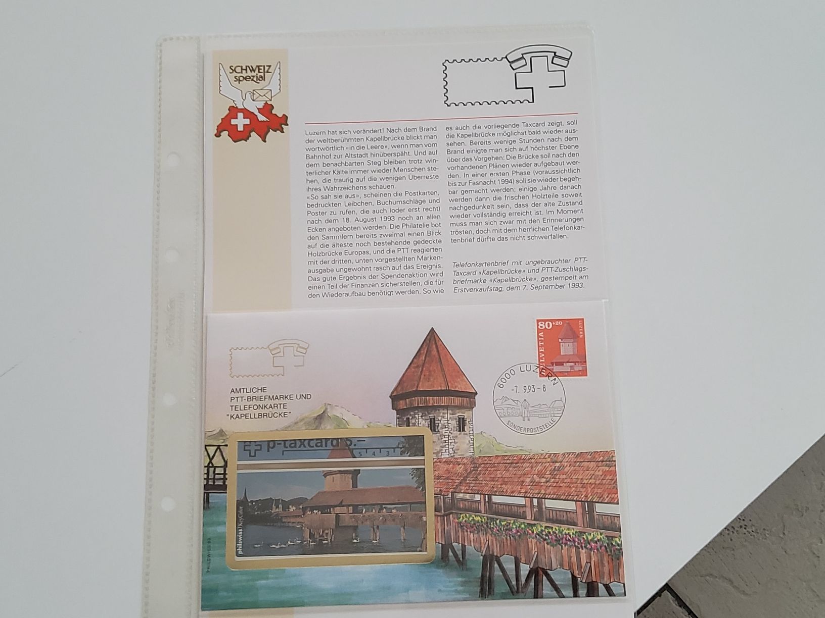 Telefon- & Taxkarten: Taxcard PTT mit Briefmarke – Neu und originalverpackt aus Oberwangen b. Bern von rol_p5g6 1
