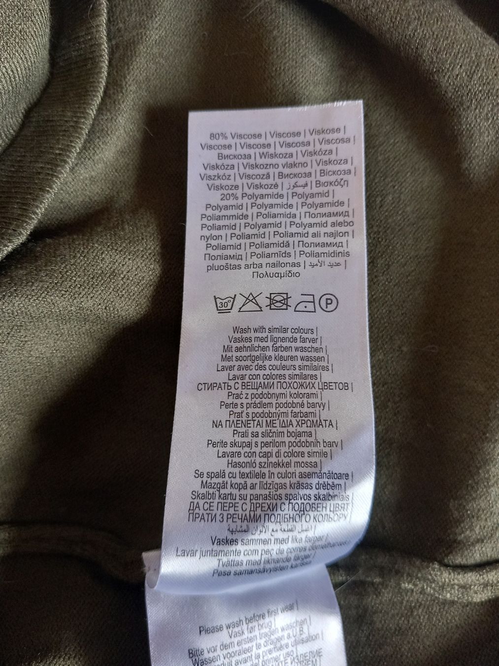 Pullover & Sweatshirts: Pull vert kaki en viscose FREE QUENT – Gebraucht aus Faoug von per_kp6r 3