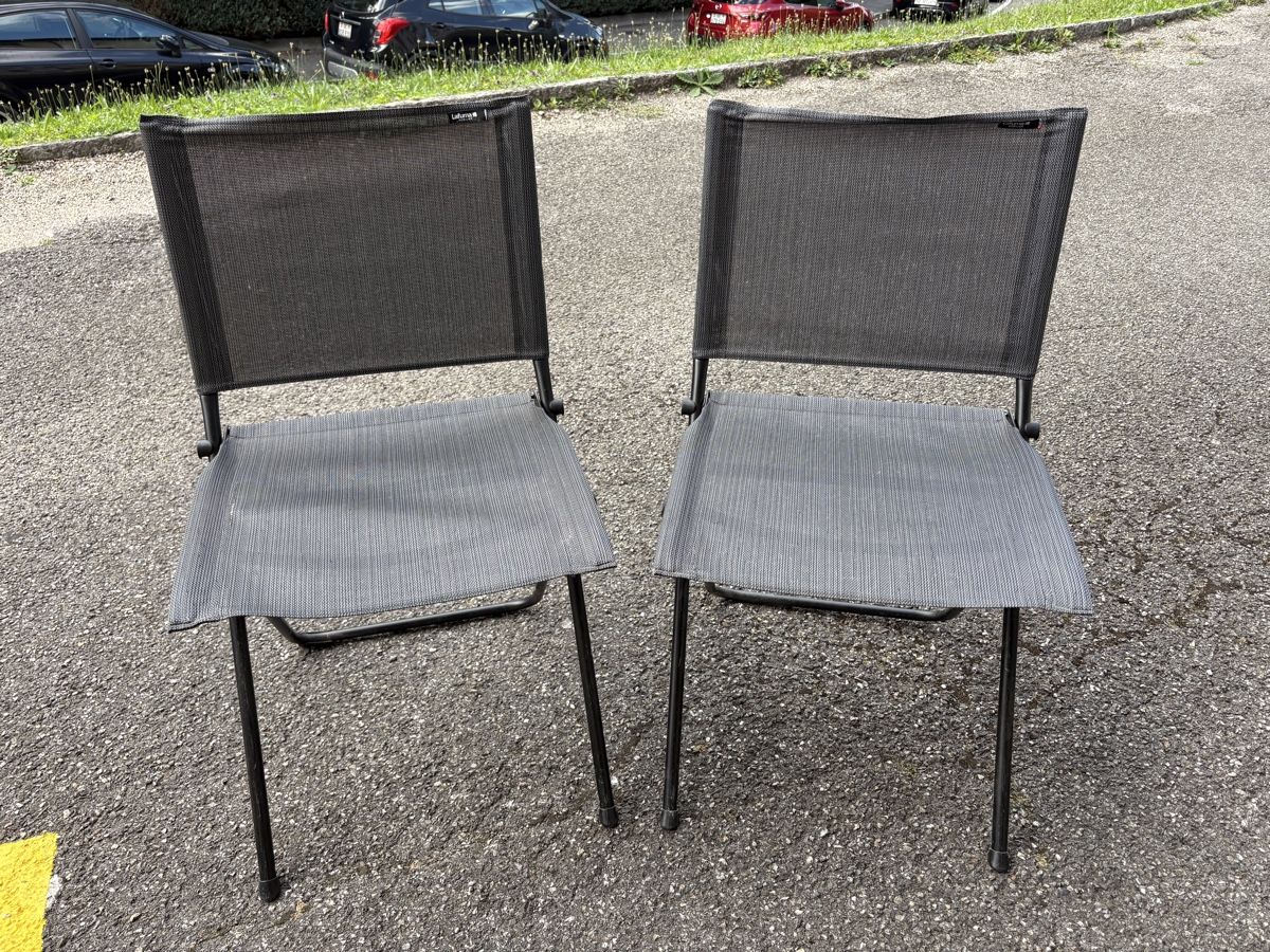 Lafuma Sedie: 2 Chaises de camping ou pour la terrasse – Usato da Bernex venduto da pierrot1010