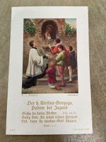 Aloisius Patron Jugend Andachtsbild Heiligenbildchen Helgeli