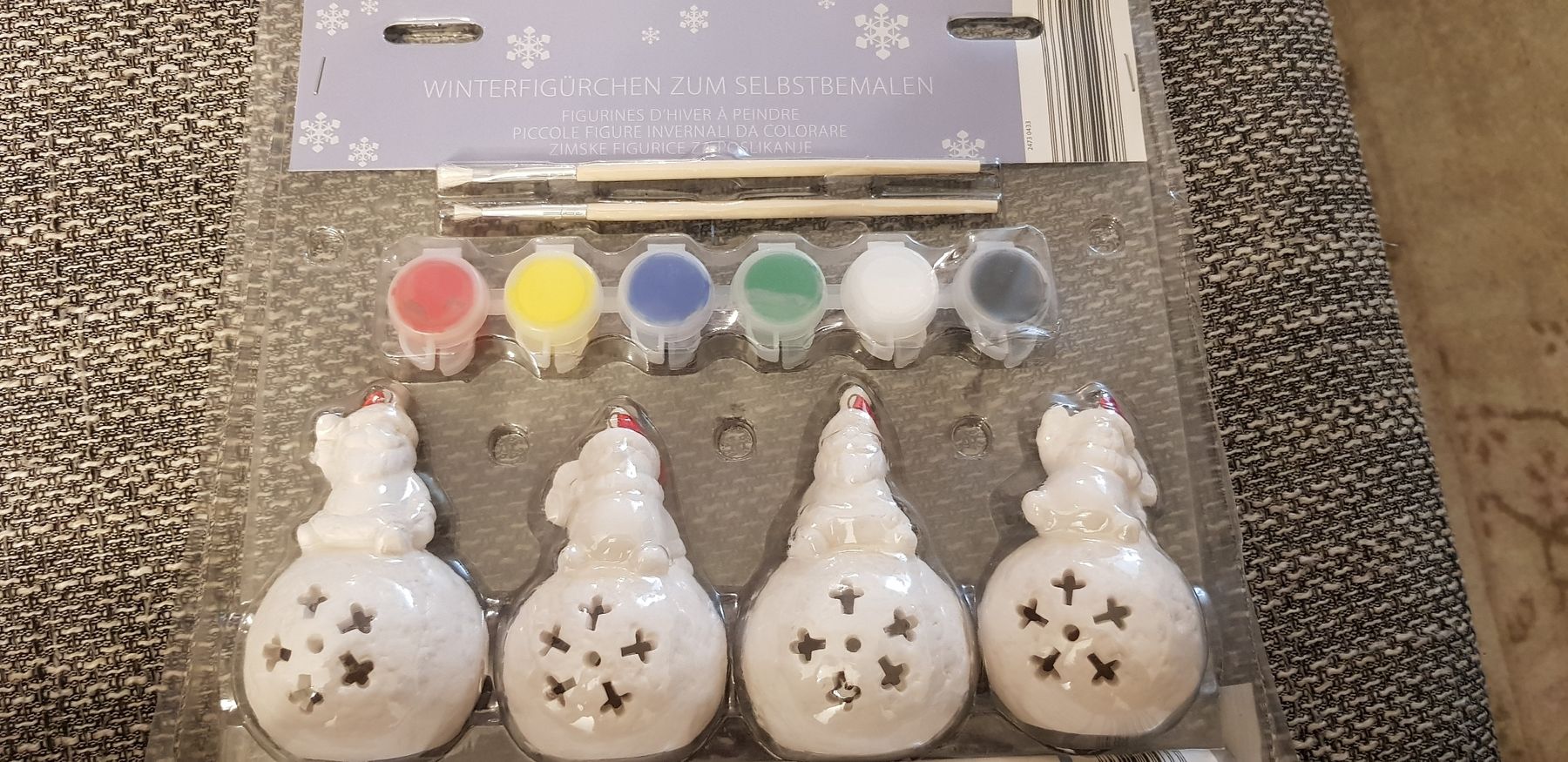 Kit bricolage: Bastelset Schneemann Weihnachtskugeln – Nuovo e nell'imballaggio originale da Lupfig venduto da Nanda89