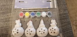 Bastelset Schneemann Weihnachtskugeln