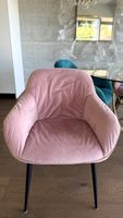 4x Esszimmer Stühle (Rosa & Grün), ohne Tisch