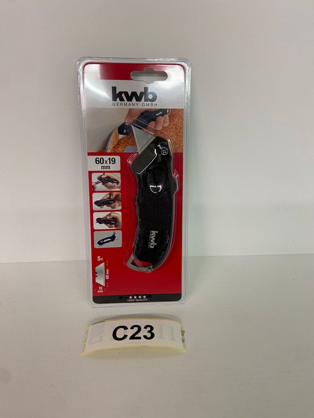 Coltelli tascabile: KWB Cutter Messer mit 5 klingen C23 – Nuovo (secondo la descrizione) da Heerbrugg venduto da ProBau-Liq