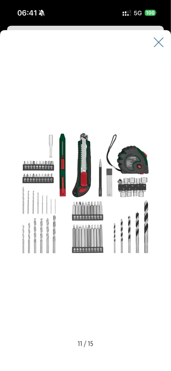 Parkside Trapani: Perceuse sans fil PARKSIDE avec set d'accessoires boitier – Nuovo e nell'imballaggio originale da Genève venduto da Msrf 1