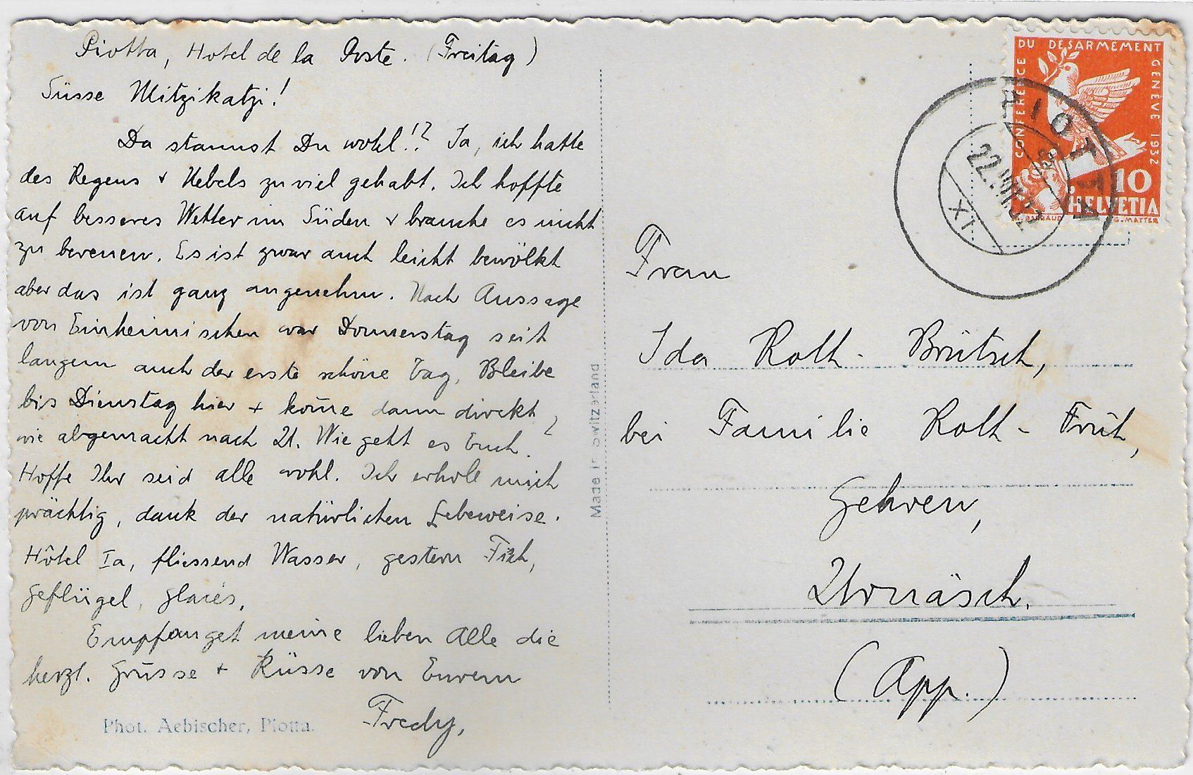 Cartoline postali: Piotta mit Bahnlinie – Usato da Ettingen venduto da Kartenplanet 1