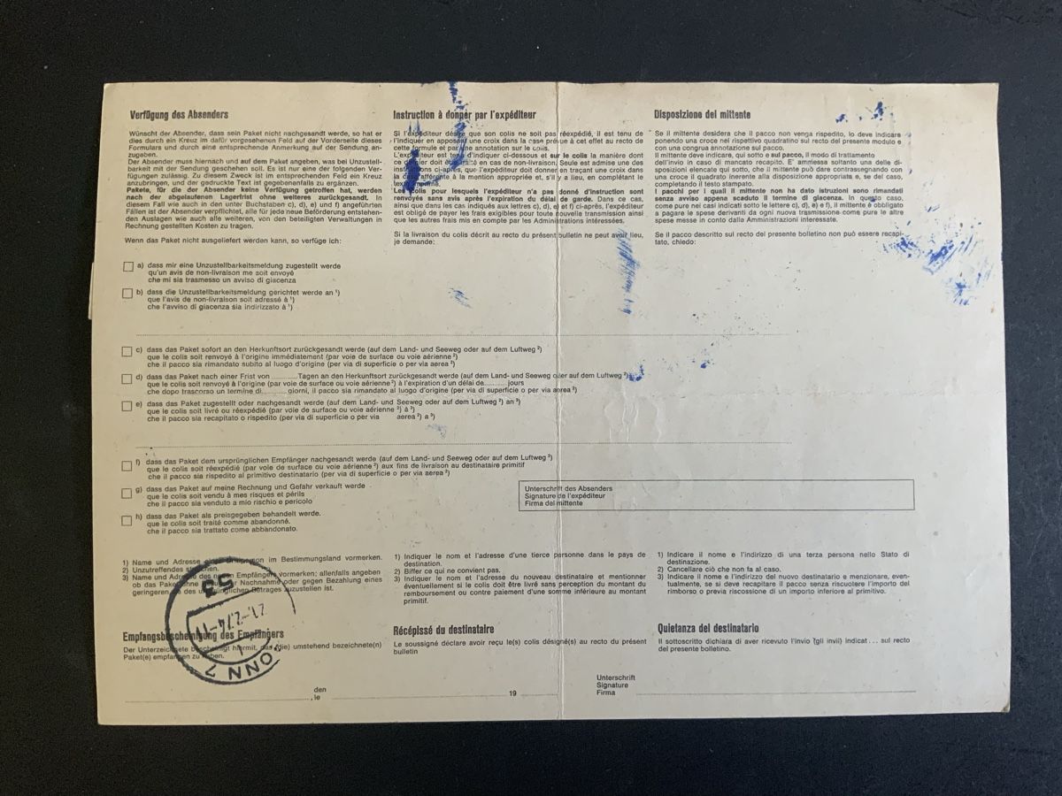 Tutti i francobolli: Lotzwil  Paketkarte – Usato da Binningen venduto da chr_cr5n 1