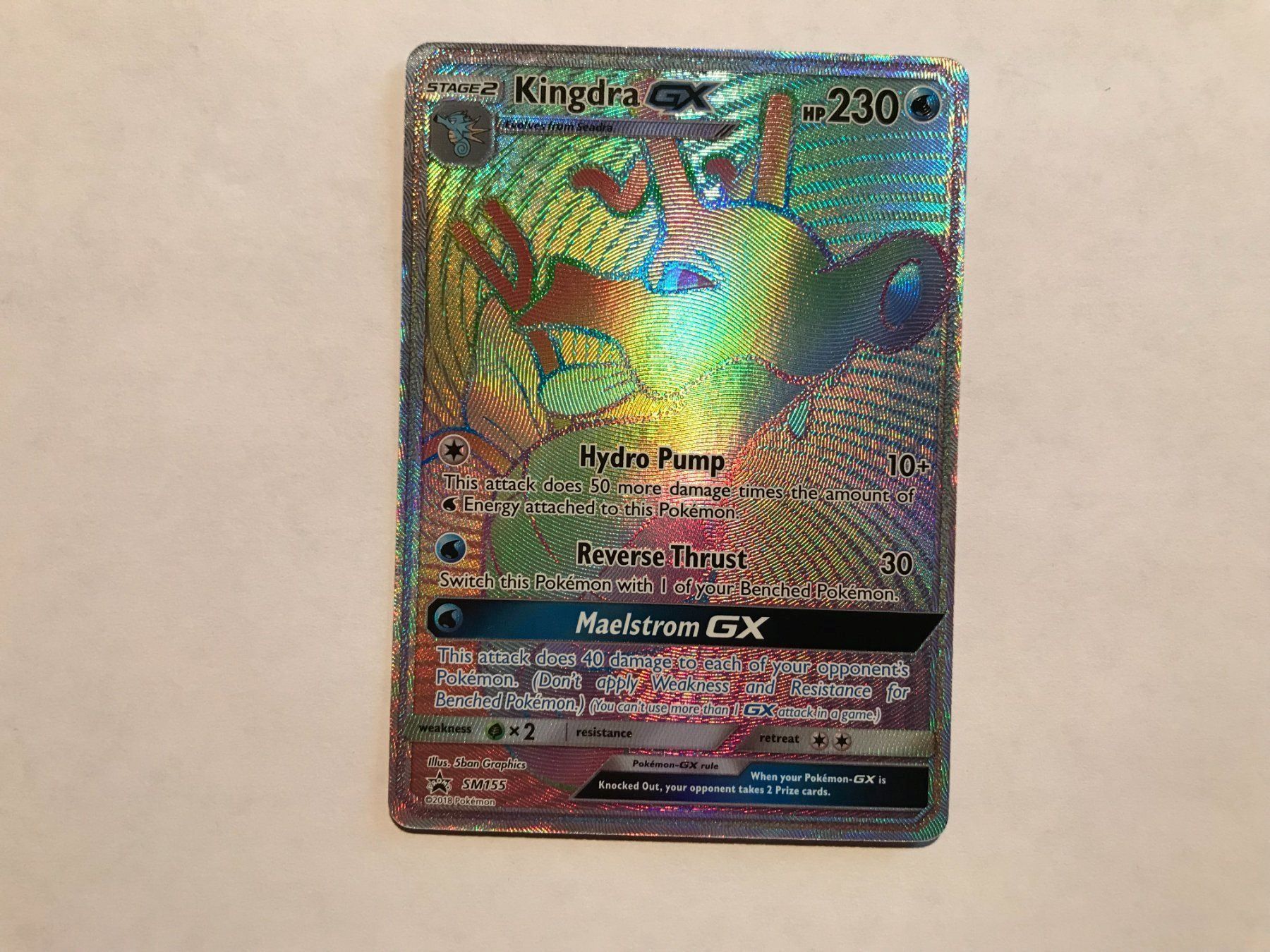 Pokémon Carte collezionabili: Kingdra GX Rainbow – Nuovo (secondo la descrizione) da Hagendorn venduto da Pokecollectorch 1