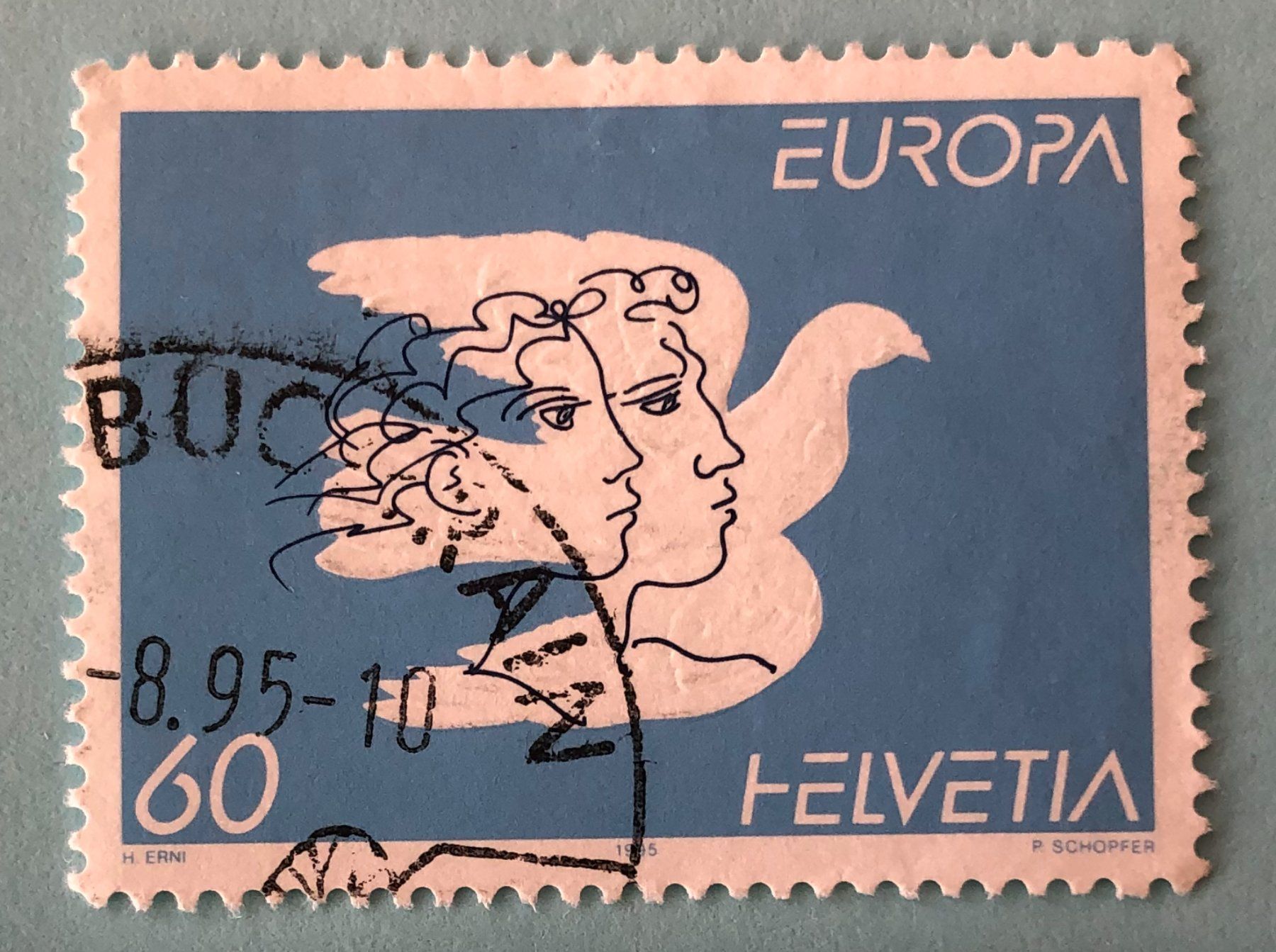 Tutti i francobolli: Nr.880 Friede  Europa GESTEMPELT 1995    – Usato da Aarau venduto da Billa007