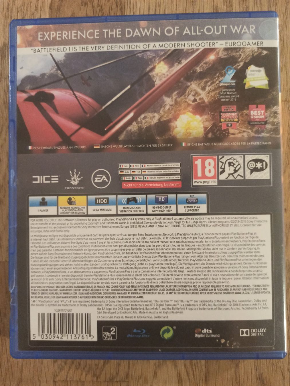 Spiele: Battlefield 1 PS4 / PS5 – Gebraucht aus Oberweningen von mar_87mx 1