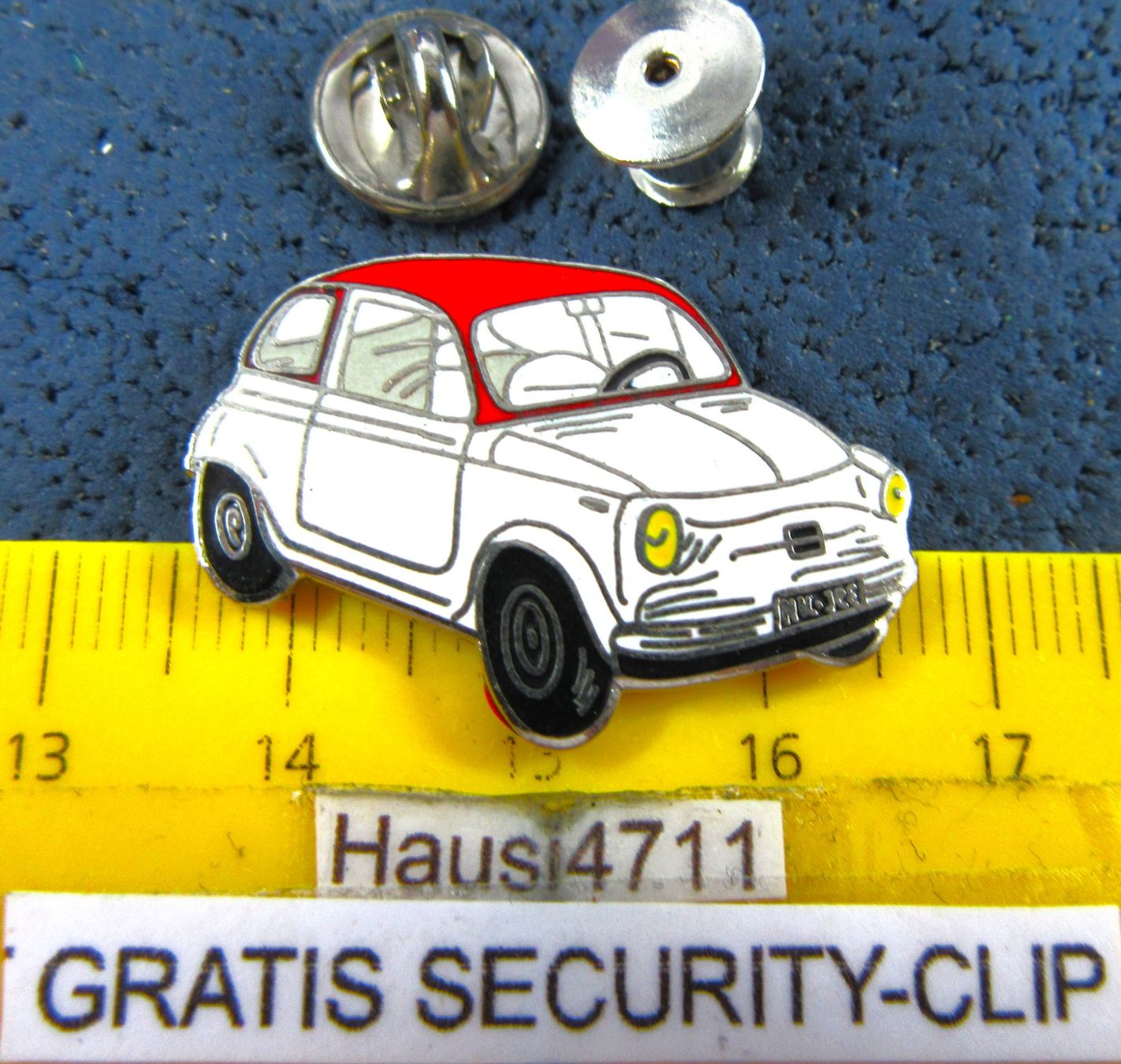 Fiat Placchette & Badge: FIAT 500 AUTO PIN ENAMEL – Usato da Ettingen venduto da Hausi4711