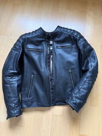 Richa Daytona II Lederjacke Schwarz, Herren  Grösse 50