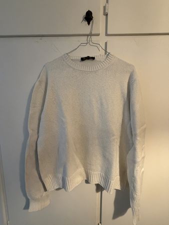 Maglione Loro Piana bianco taglia 50 cotone nuovo