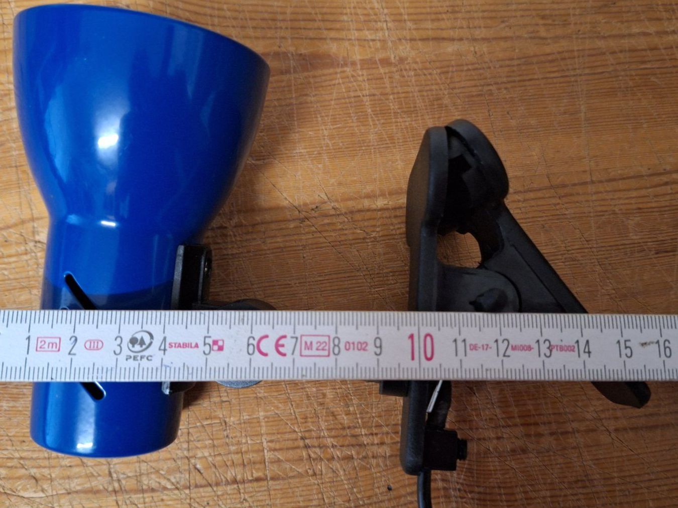 Lampade: kleine ,blaue Klemmlampe , Vintage – Usato da Arlesheim venduto da shopradl 9