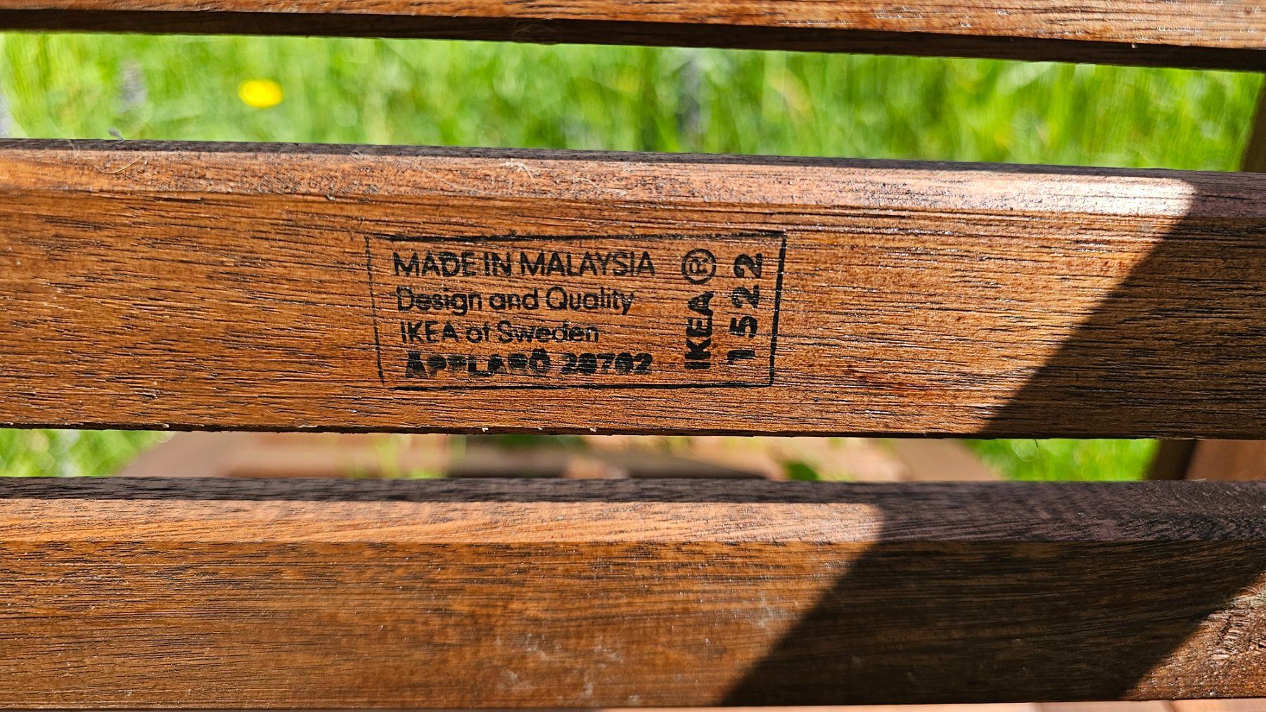 Ikea Sedie: IKEA ÄPPLARÖ Gartenstuhl Holz – Usato da Attiswil venduto da aniron13 3
