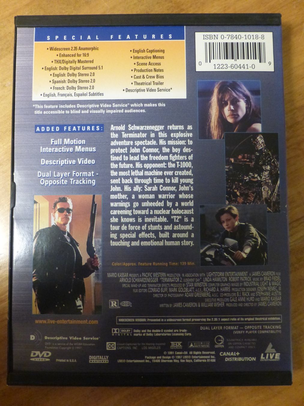 Tutti i DVDs: Terminator 2 Judgement day DVD – Usato da Zumikon venduto da psisound 1