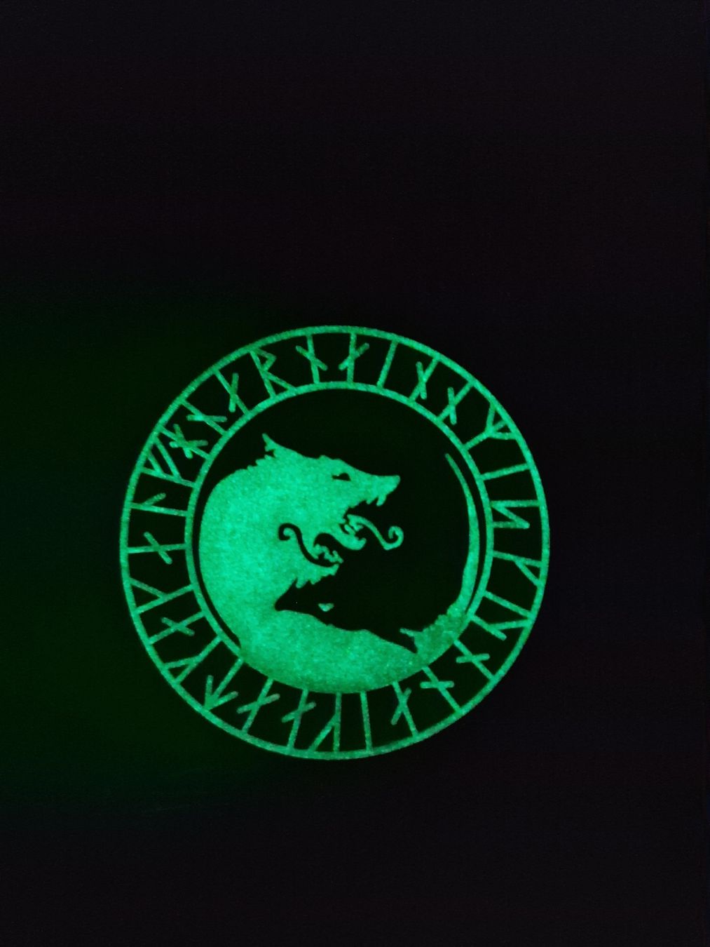 Placchette & Badge: Patch Velcro Klettabzeichen Wikinger Wolf 1 (neu & ungebr.) – Nuovo e nell'imballaggio originale da Gockhausen venduto da ik.999 1