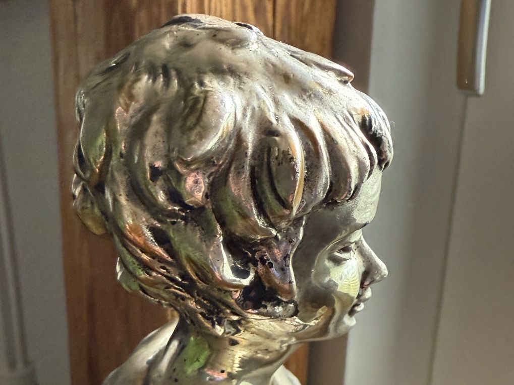 Sculture & Statue: Antike versilberte Figur G. Bozzetto – Usato da Dielsdorf venduto da bambus1 7