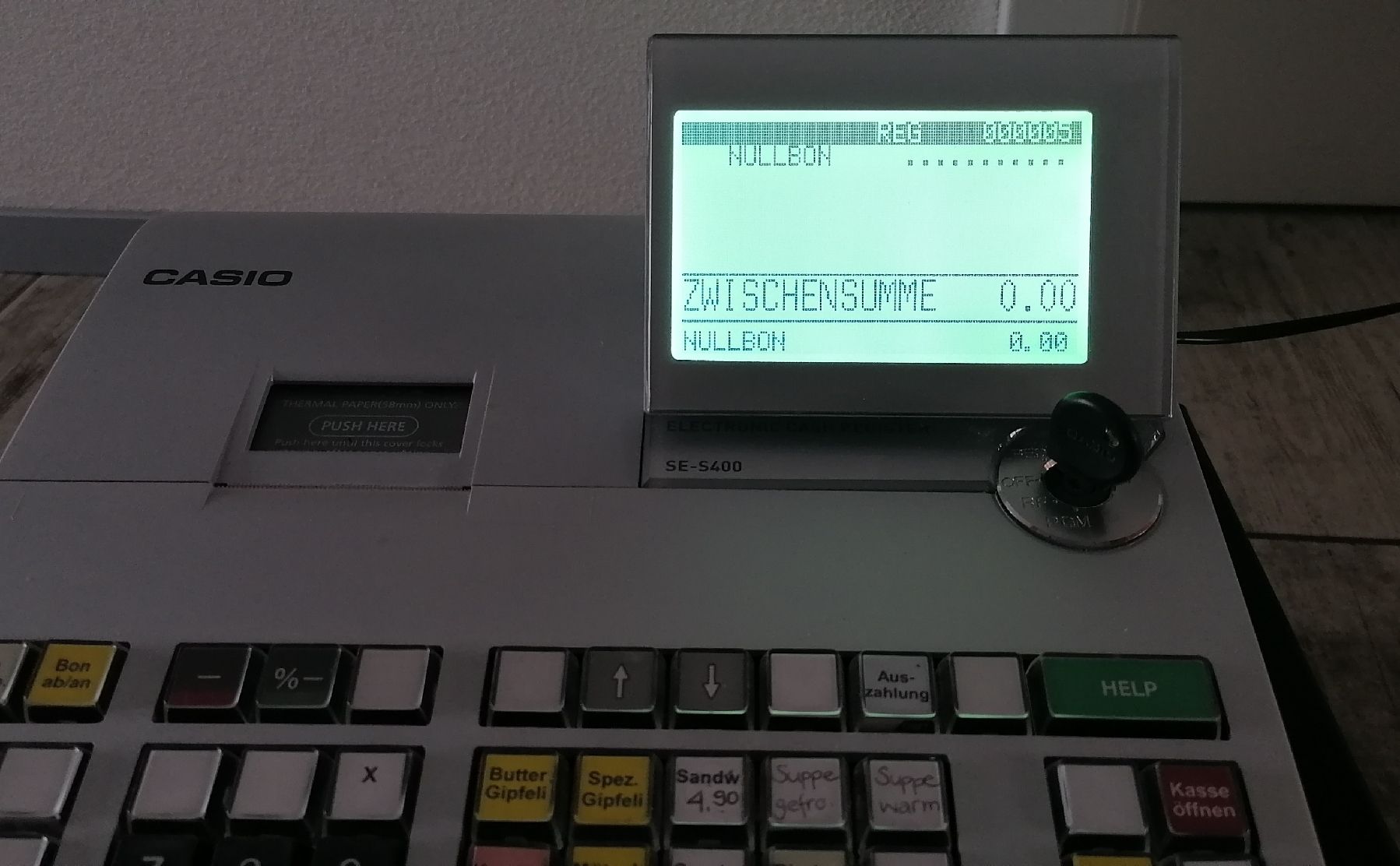 Casio Registratore di cassa: Kasse Typ Casio SE-S400 – Usato da Schwarzenegg venduto da musi09 5