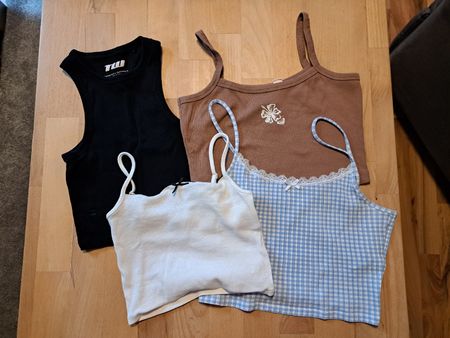 4er Set Sommer Tops - S