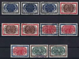 Luxemburg 1955 Serie 10. Jahrestag gest.