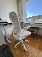 Bequemer Schreibtischstuhl – Top Zustand Beige Weiss