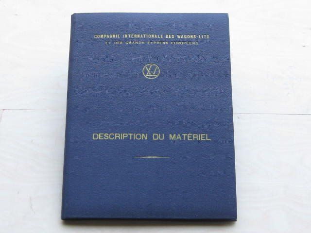 Libri: CIWL  Description du matériel, voitures, Pullman, Restaurant – Usato da Vallorbe venduto da mugyval