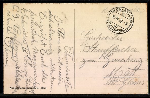 Cartes postales: AK Thun, Alte Schleusenbrücke – D'occasion à Berlin par bartko-reher 1