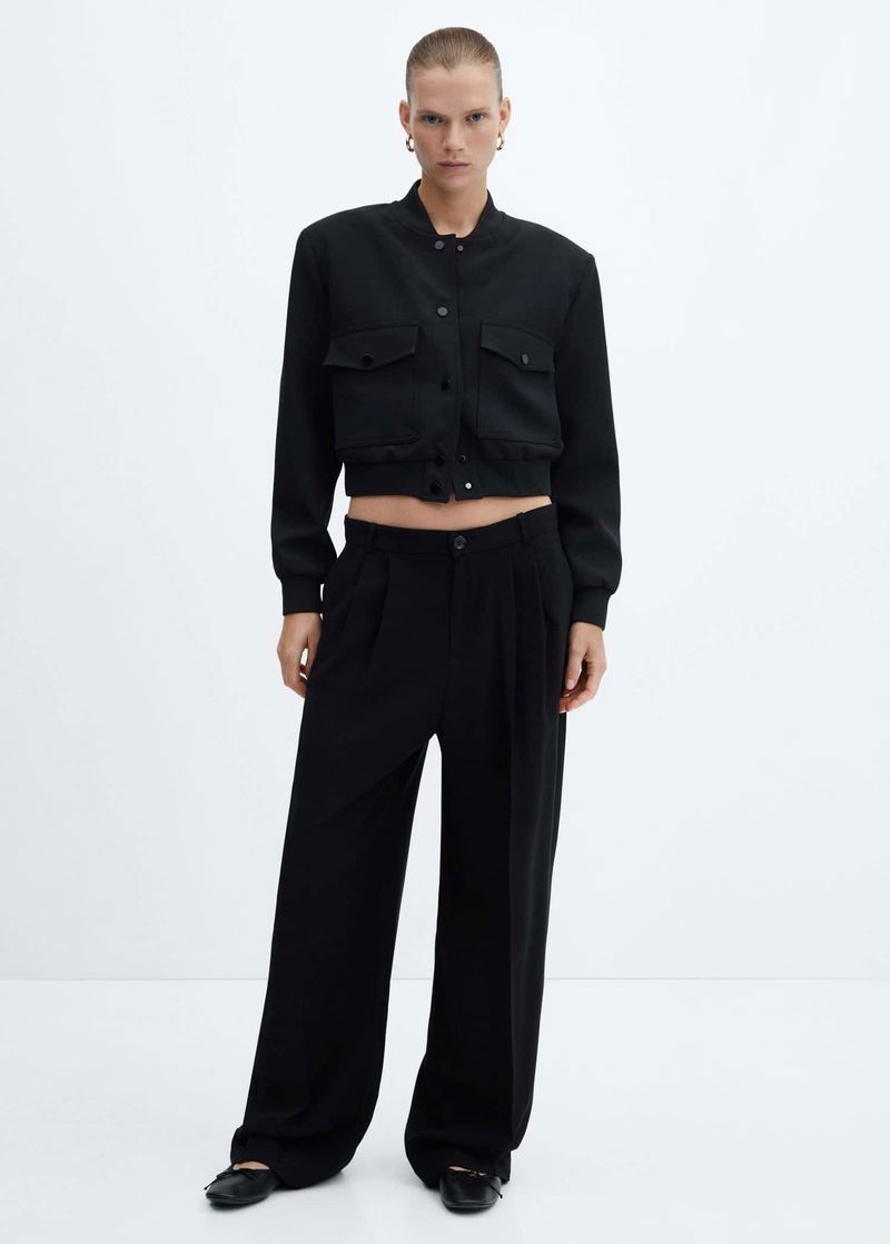 Mango Vestes: MANGO Bomberjacke mit Schulterpads – D'occasion à Zürich par fabienne1234 3