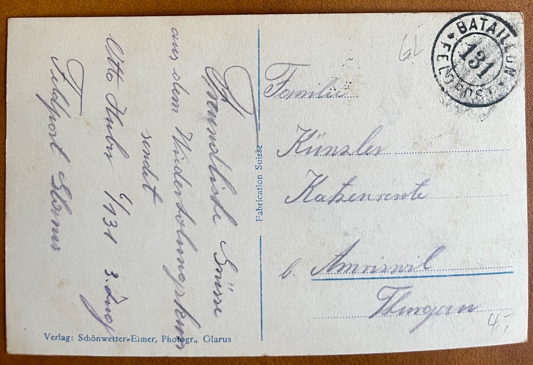 Cartoline postali: AK:  BRAUNWALD - Sanatorium – Usato da Lutry venduto da Ediego 1