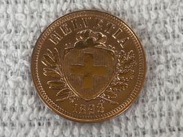2 centimes/Rappen 1898