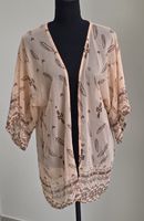 Kimono Gr. S/M mit Feder-Muster neuwertig
