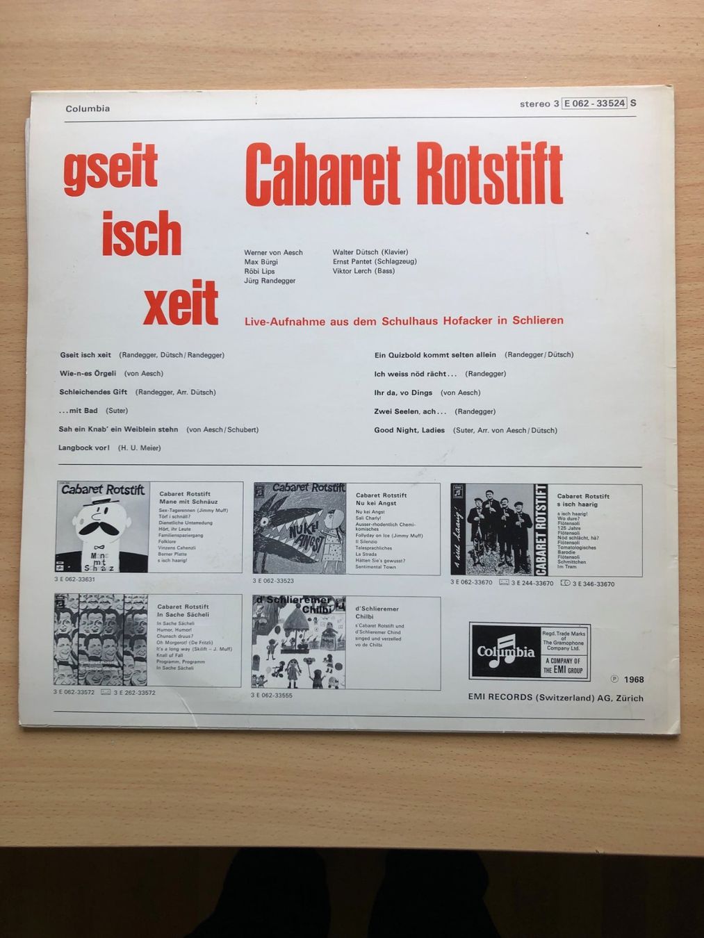 Schallplatten: 3 Stück LP Cabaret Rotstift – Gebraucht aus Widen von Himan 1