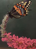 Schmetterling Gemälde, Original Kunstwerk, 40x50 cm,