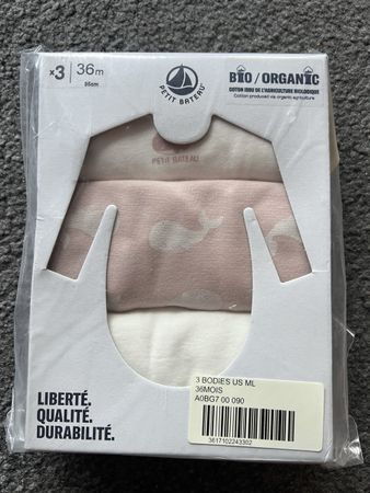 3 x Body Petit Bateau Grösse 95 (98)