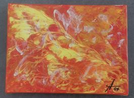 Kunstwerk Gemälde Bild 18 x 24cm
