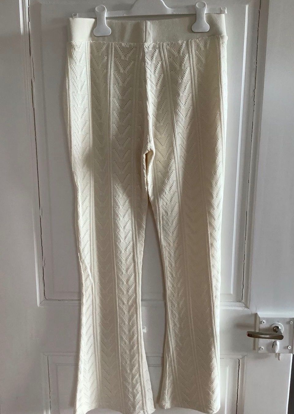 Zara Hosen: Strickhose ecru Boho gemustert Zara M – Neu (gemäss Beschreibung) aus Ascona von Buisy81 3