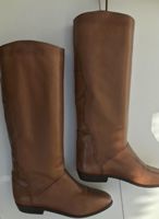 Braune Lederstiefel, Grösse 38.5 Schaft Höhe 42cm, Top!