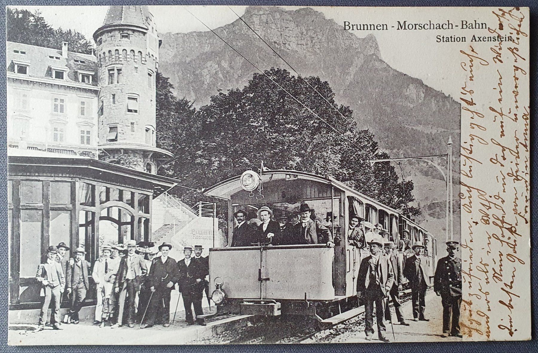 Cartoline postali: Brunnen - Morschach Bahn1905 – Usato da Kreuzlingen venduto da Rschweiz1