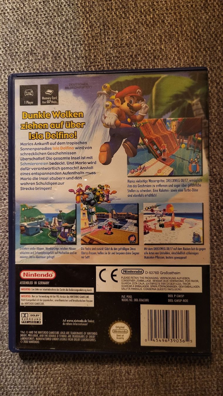 Nintendo Spiele: Super Mario Sunshine / Nintendo Gamecube Spiel – Gebraucht aus Biel/Bienne von Retrohr 3