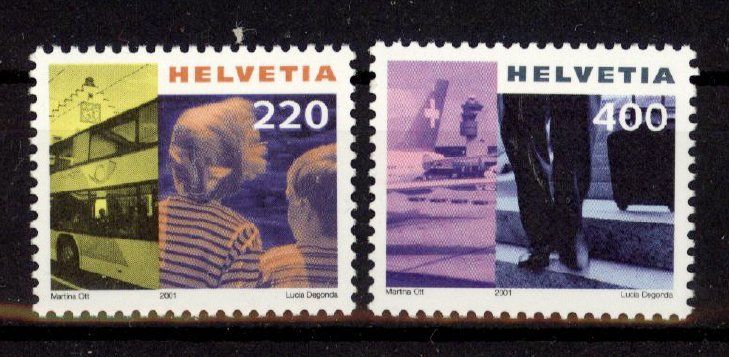 Tous les timbres: 2001, Dauermarken Tourismus II ** – D'occasion à Willisau par Vollstempel