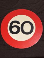 Signaltafel Höchstgeschwindigkeit 60 km/h