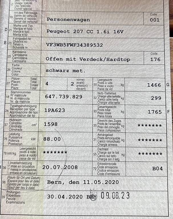 Autos: Auto Cabriolet – Gebraucht aus Zollikofen von starlight031 1