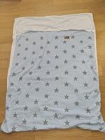 Babydecke Sterne hellblau Babybjorn guter Zustand