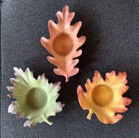 PartyLite Trio feuilles bougeoirs à réchaud couleur automne 