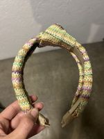 Diadème Zara effet paille multicolore taille S-M