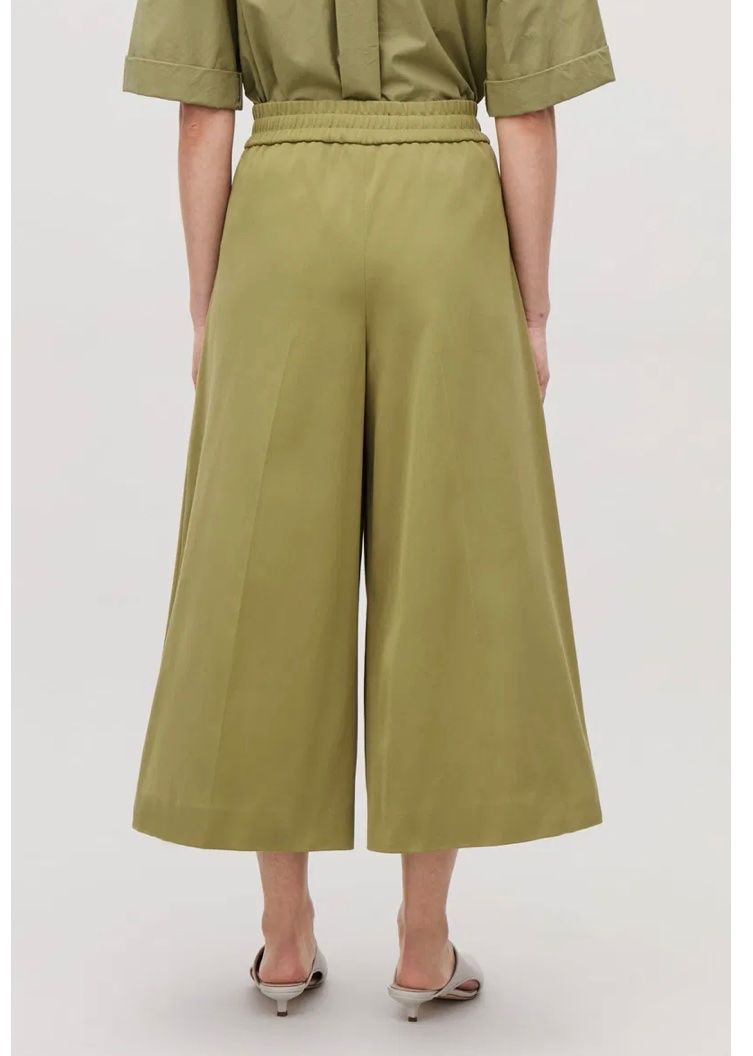 Cos Hosen: COS Wide-Leg Drawstring Trousers Olive Green – Gebraucht aus Oberwil b. Zug von fis_2wtq 4
