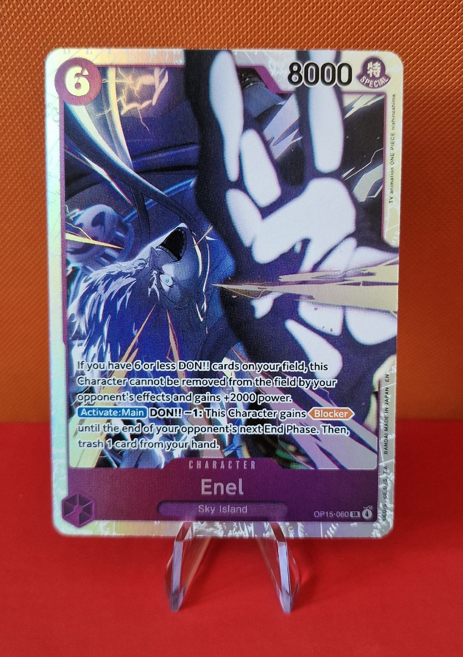 Bandai Carte collezionabili: OP15-060 Enel SR - ONE PIECE TCG ENG – Nuovo (secondo la descrizione) da Melano venduto da emm_m2jq